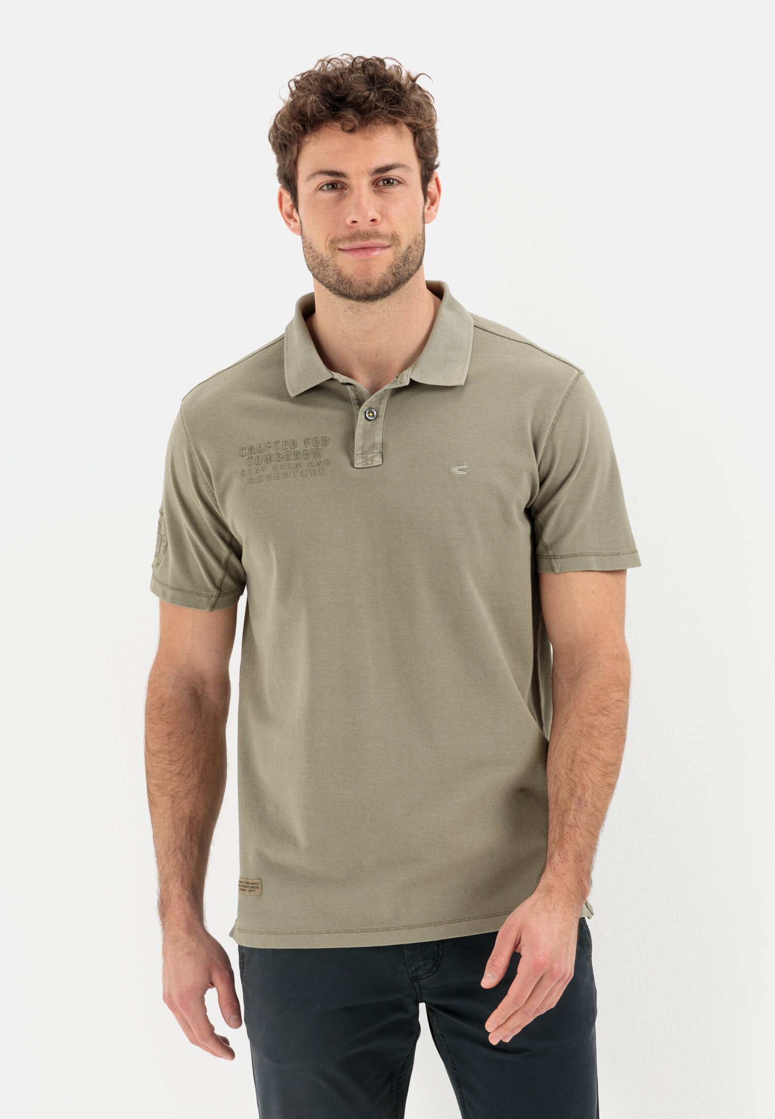 Camel Active Piqué polo shirt from pure cotton