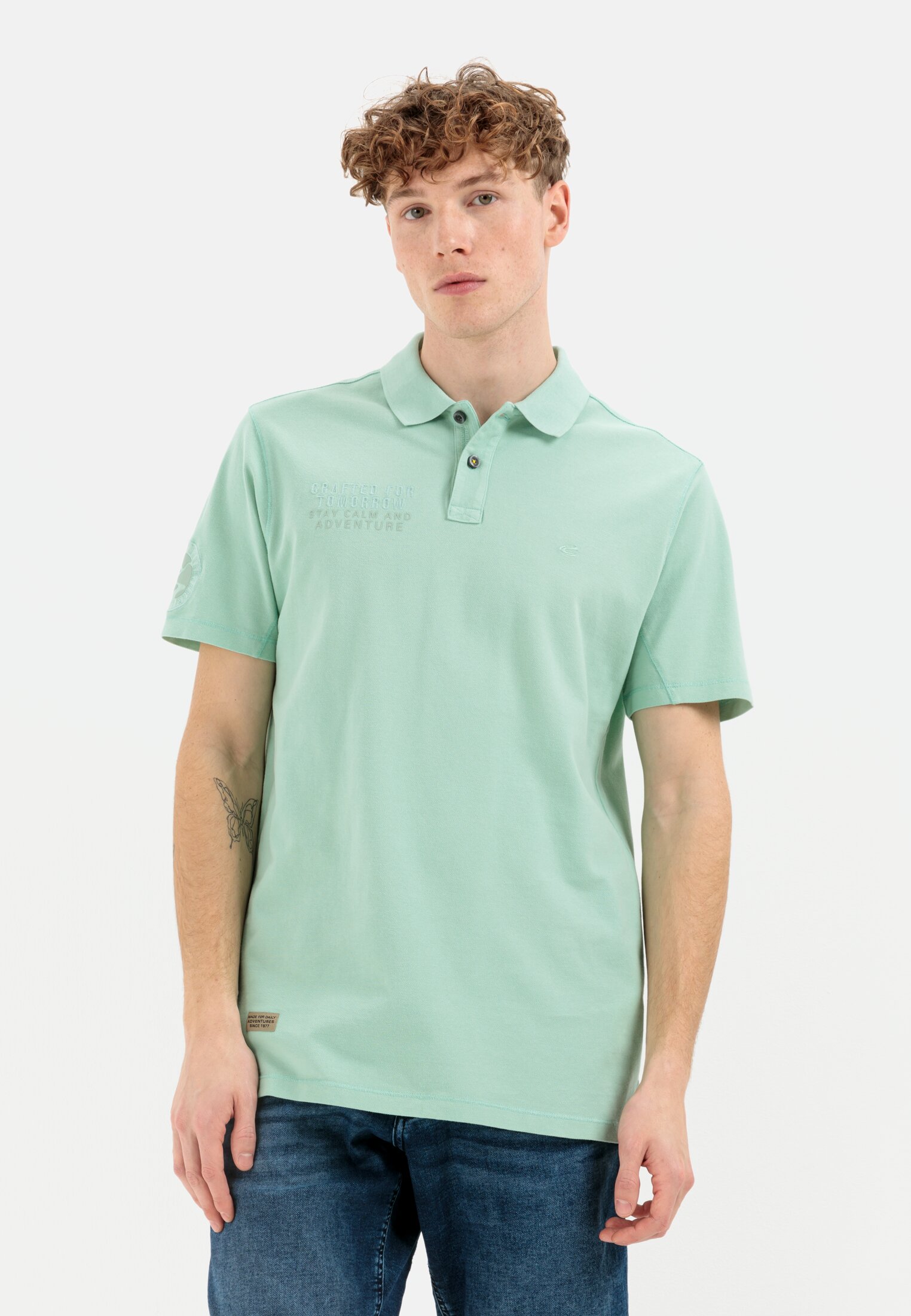 Camel Active Piqué polo shirt from pure cotton