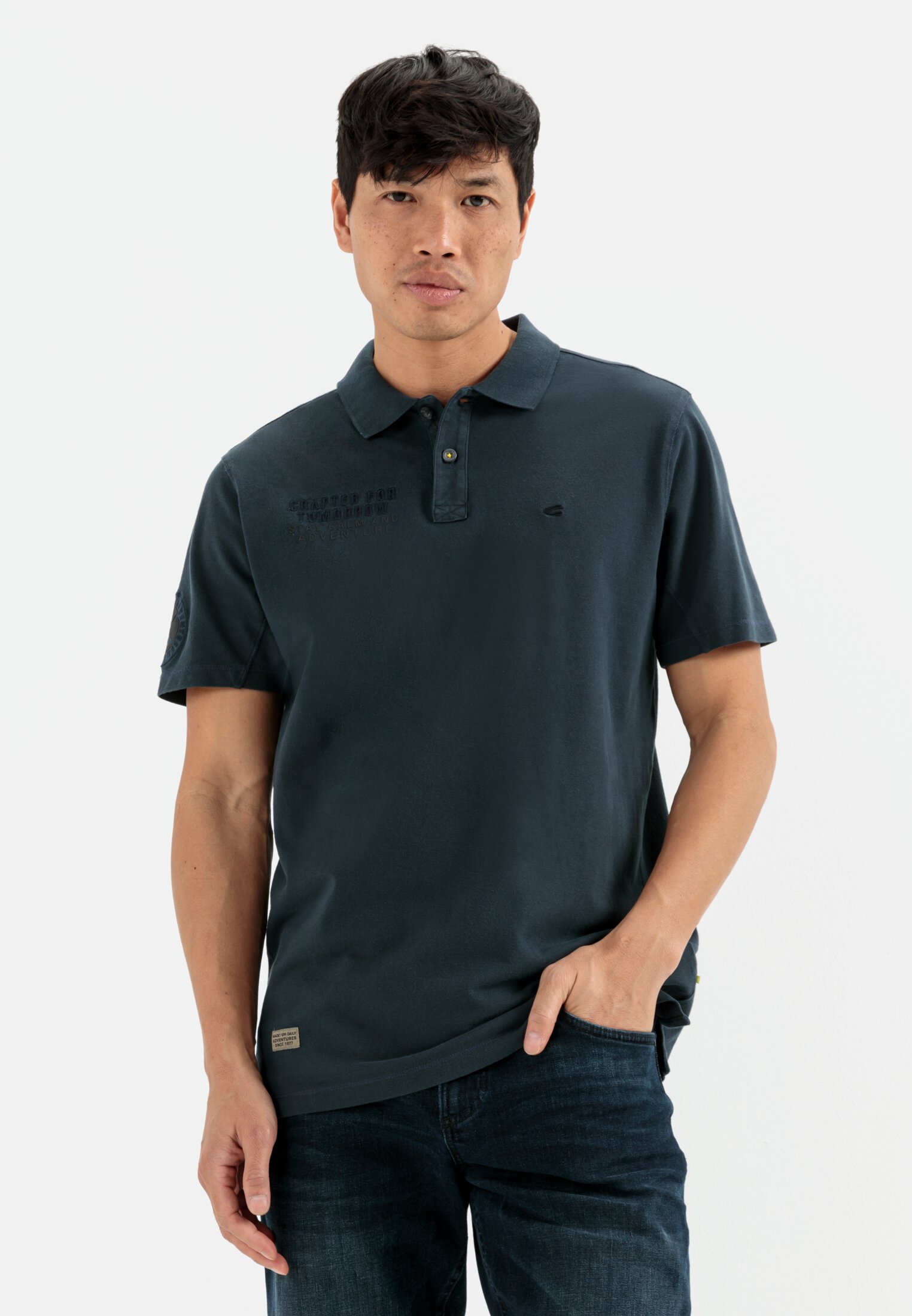 Camel Active Piqué polo shirt from pure cotton