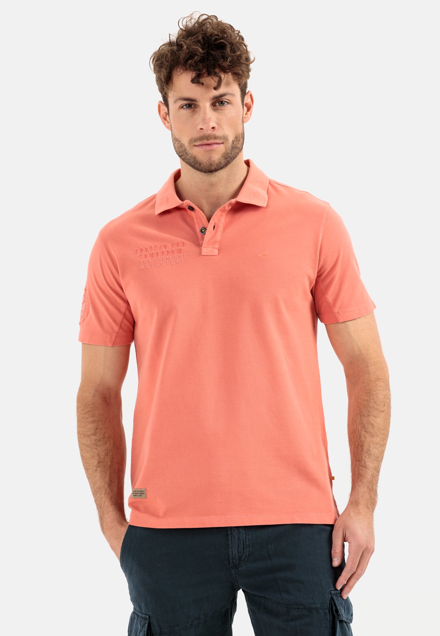 Camel Active Piqué polo shirt from pure cotton