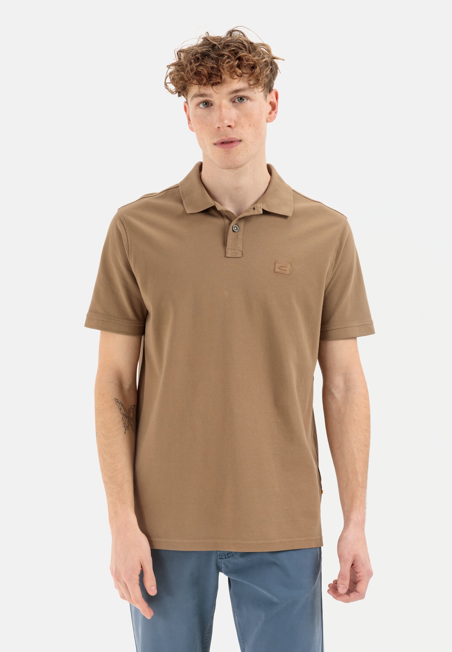 Camel Active Piqué polo shirt from pure cotton