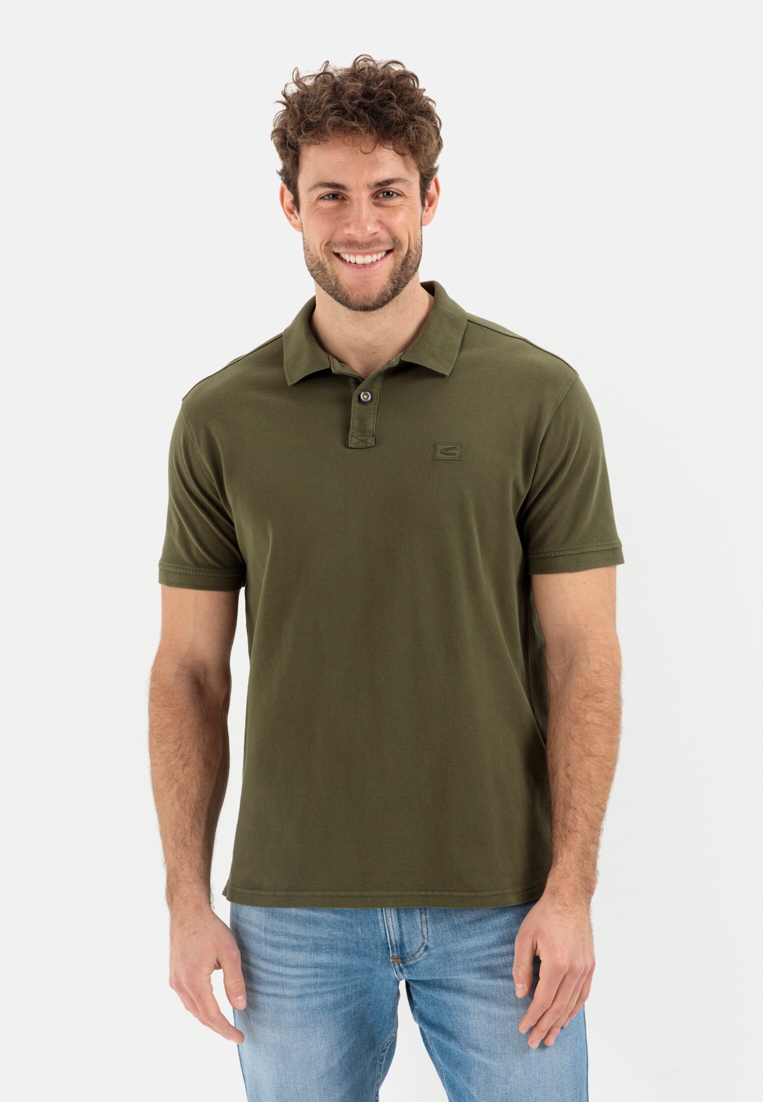 Camel Active Piqué polo shirt from pure cotton