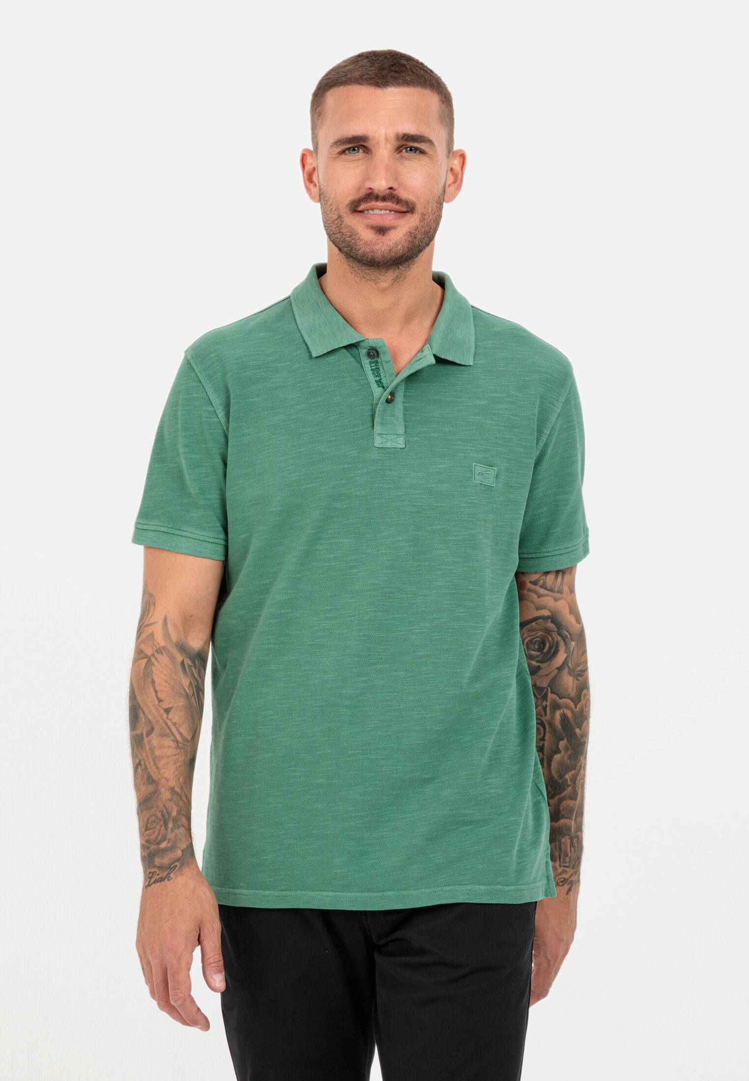 Camel Active Piqué polo shirt made from pure Cotton