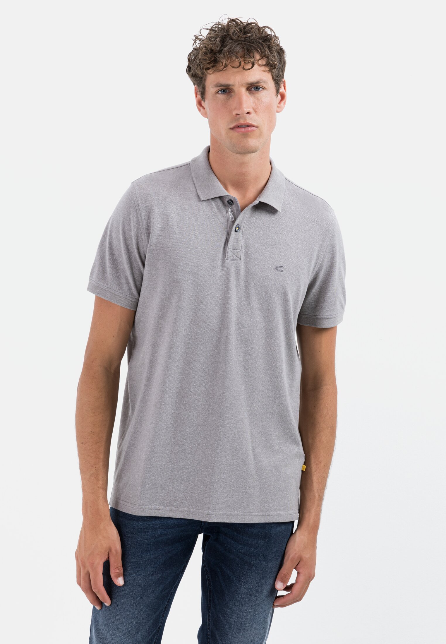 Camel Active Short sleeve Poloshirt made from cotton mix