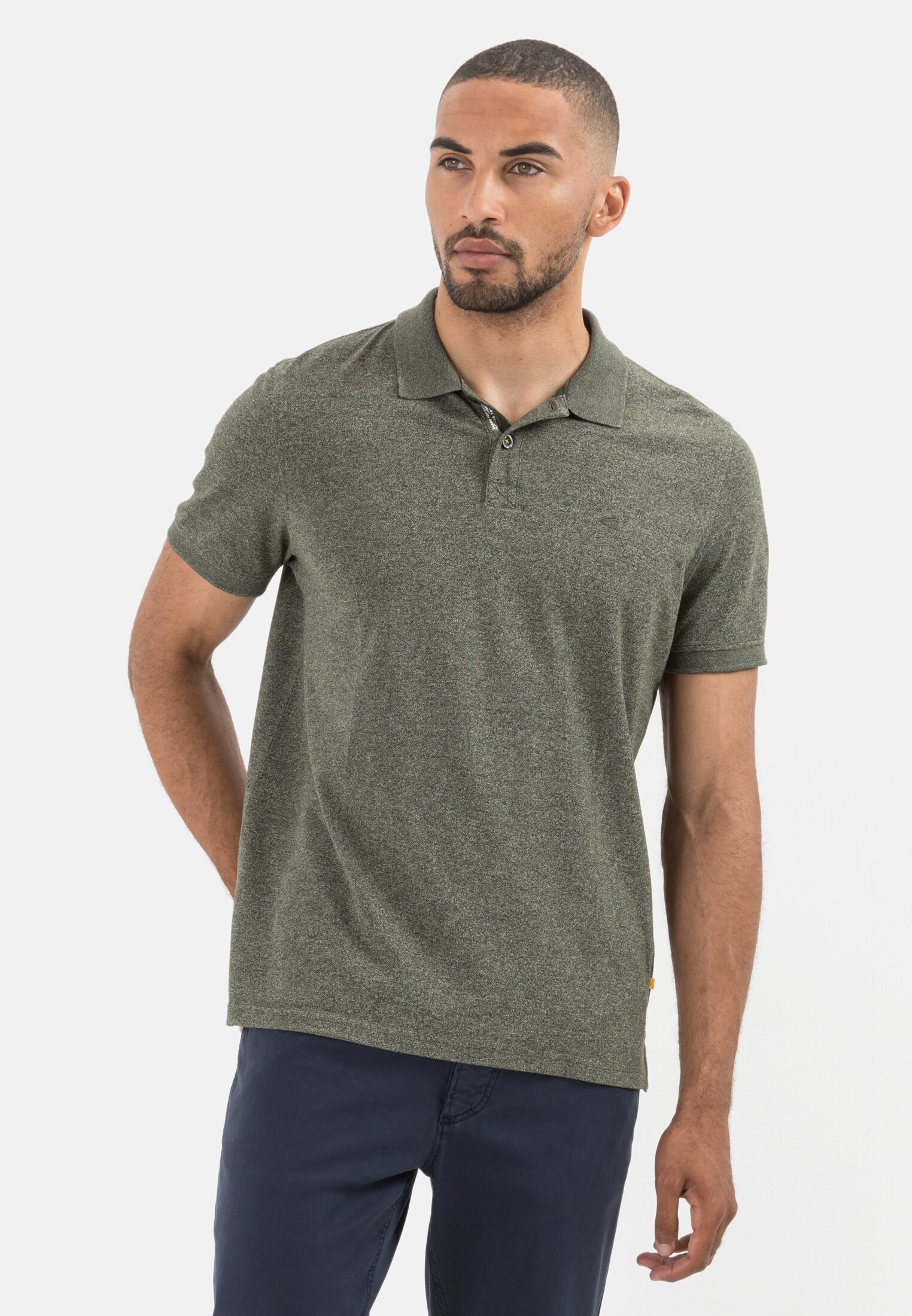 Camel Active Short sleeve Poloshirt made from cotton mix