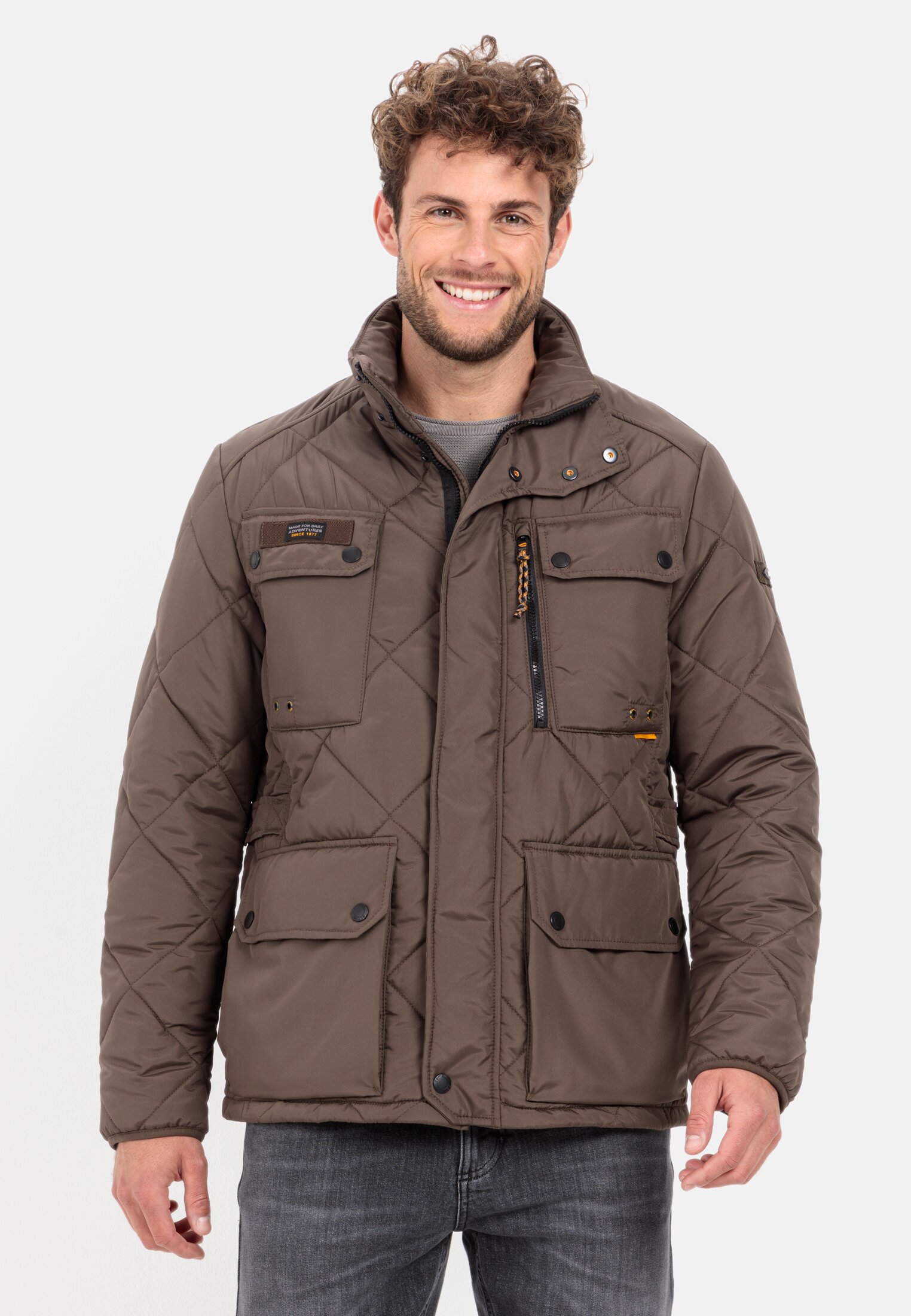 Camel Active Functional jacket with diamond quilting