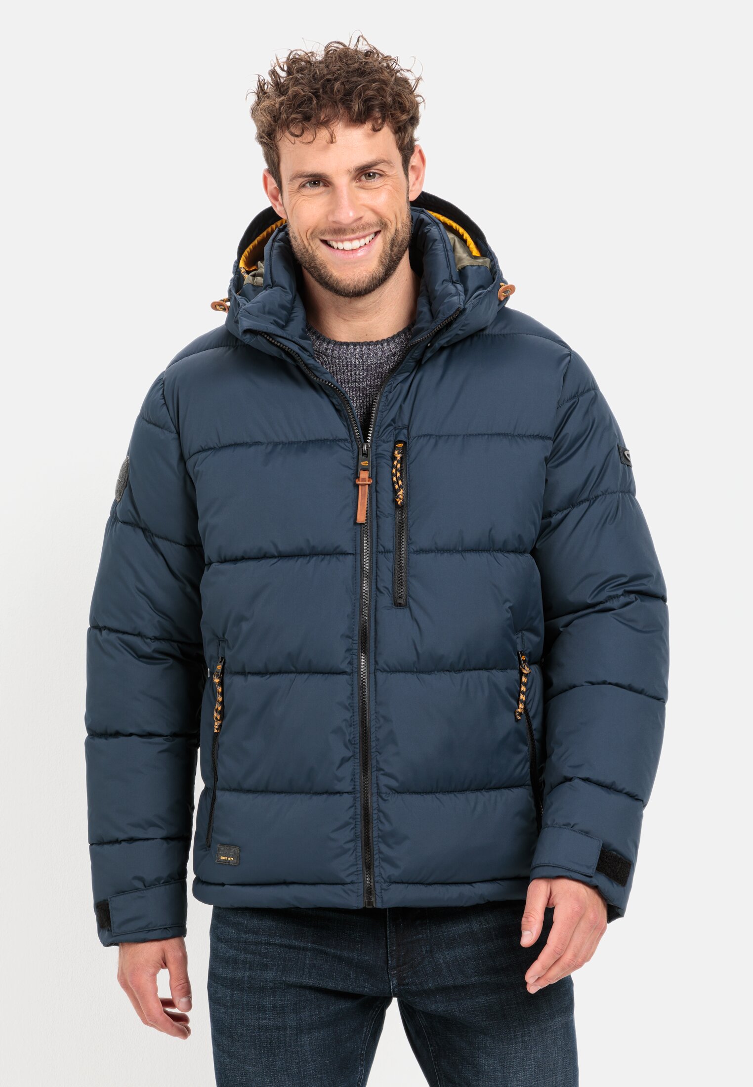 Camel Active Quilted jacket with detachable hood