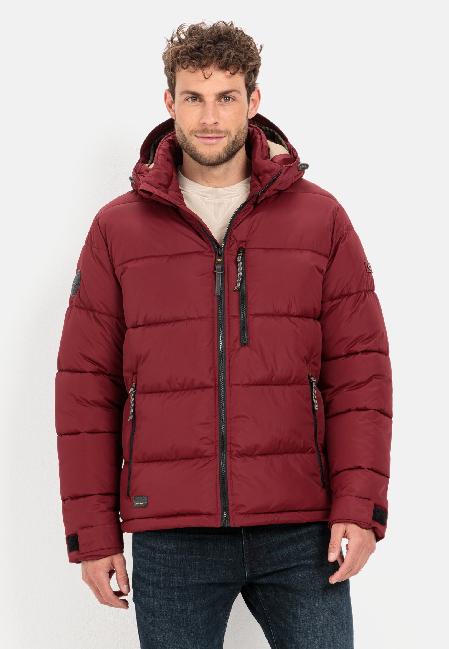 Camel Active Quilted jacket with detachable hood