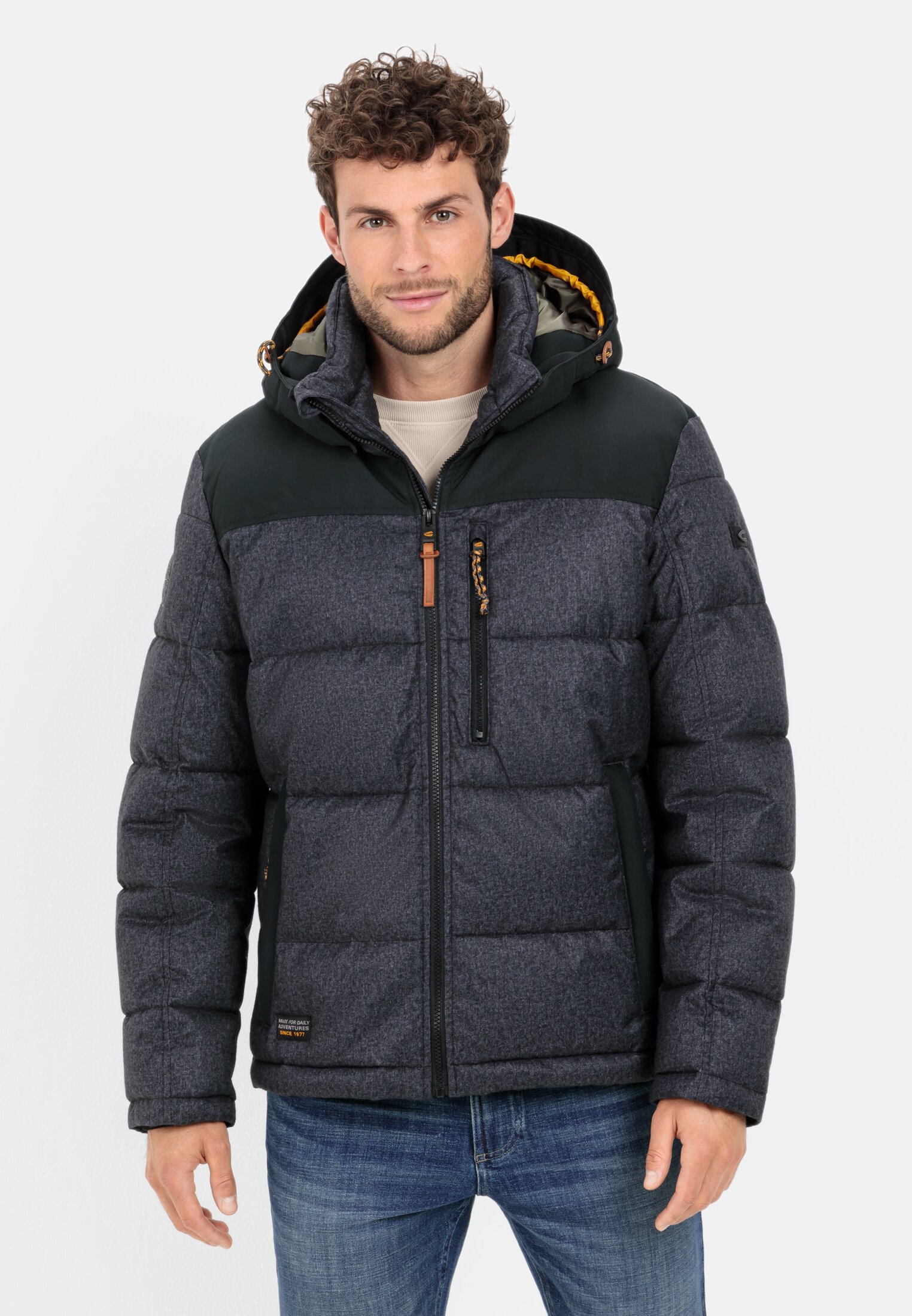 Camel Active Warm quilted jacket with detachable hood