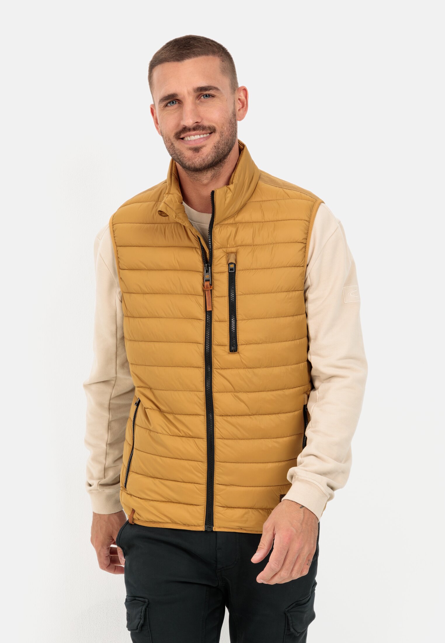 Camel Active Quilted waistcoat made from 100% recycled polyamide