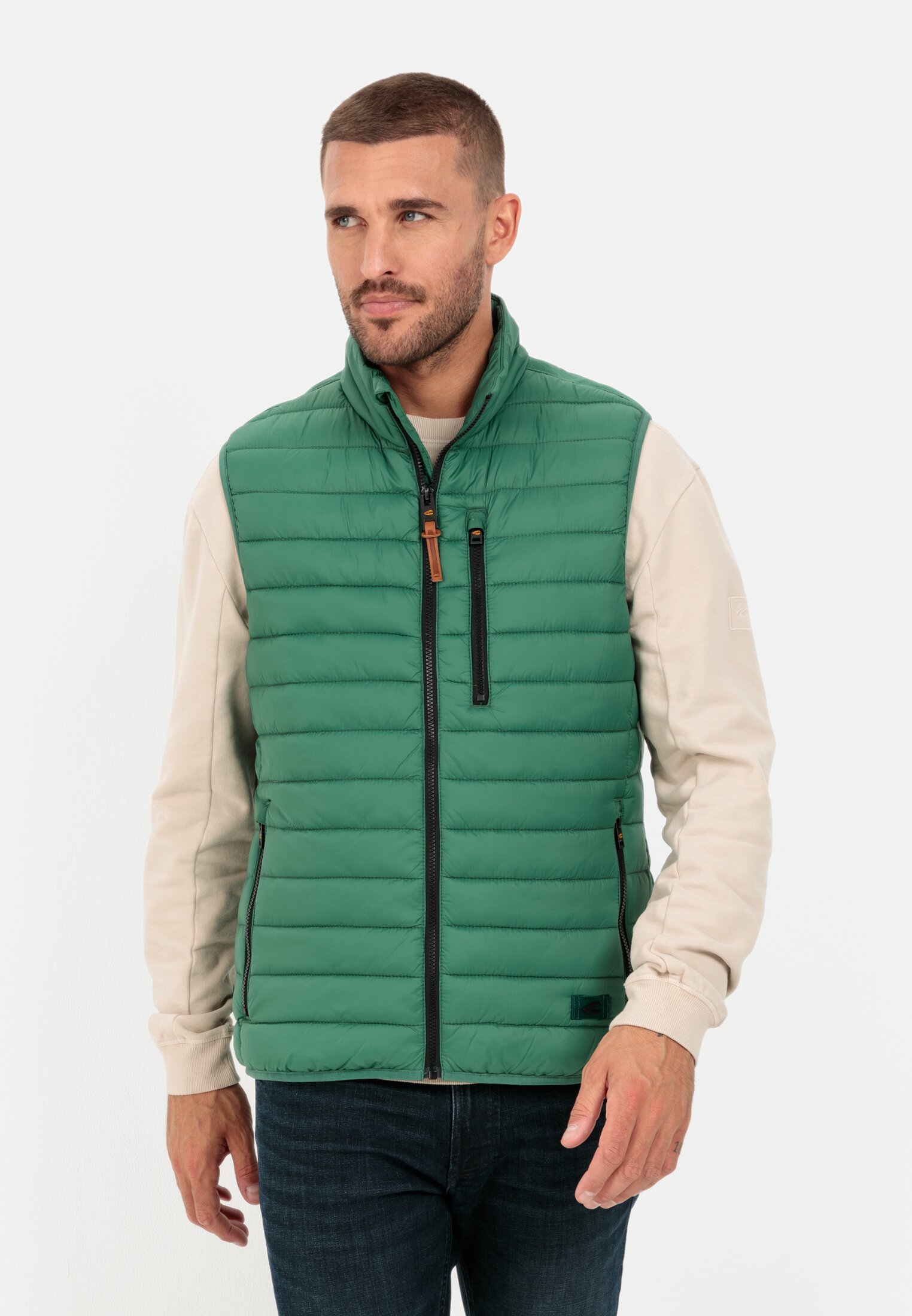 Camel Active Quilted waistcoat made from 100% recycled polyamide