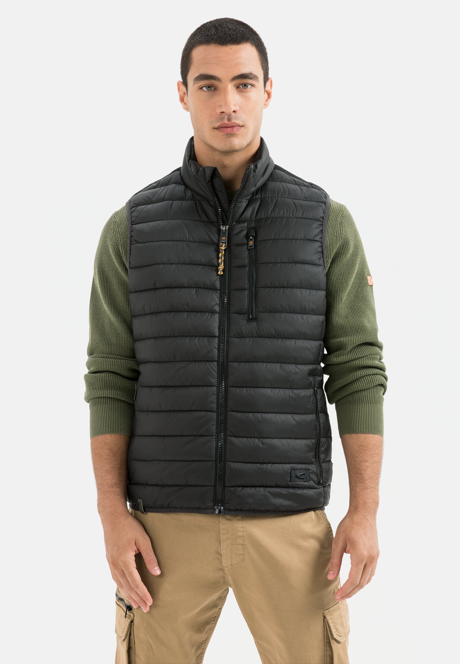 Camel Active Quilted vest made from recycled Polyester