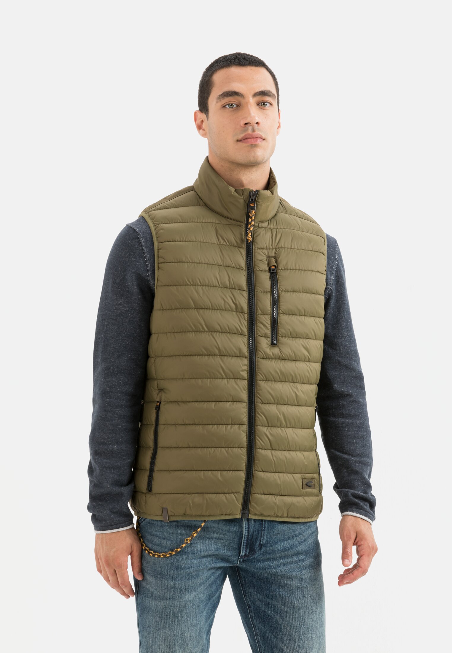 Camel Active Quilted vest made from recycled Polyester