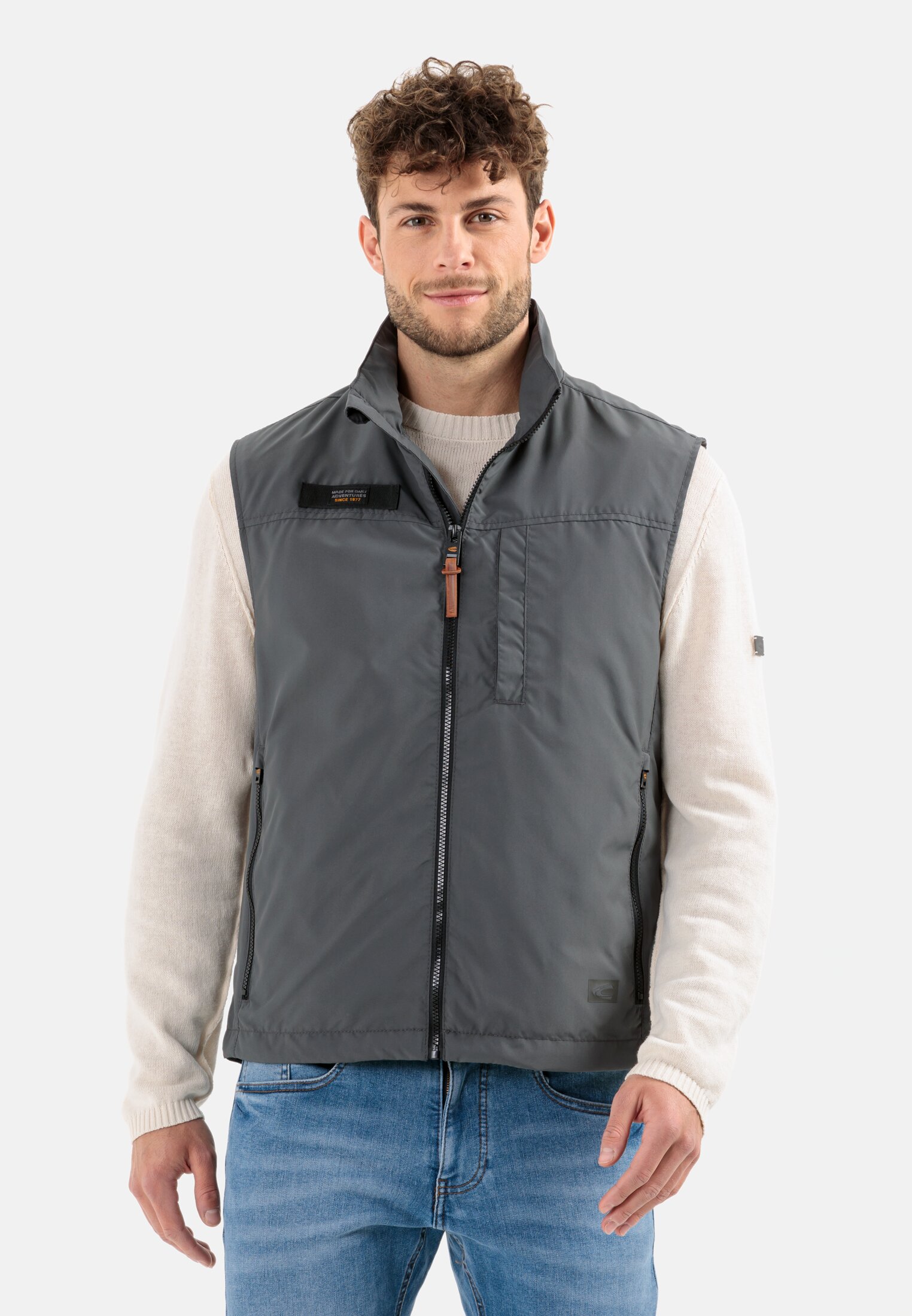 Camel Active Waistcoat made from recycled polyester