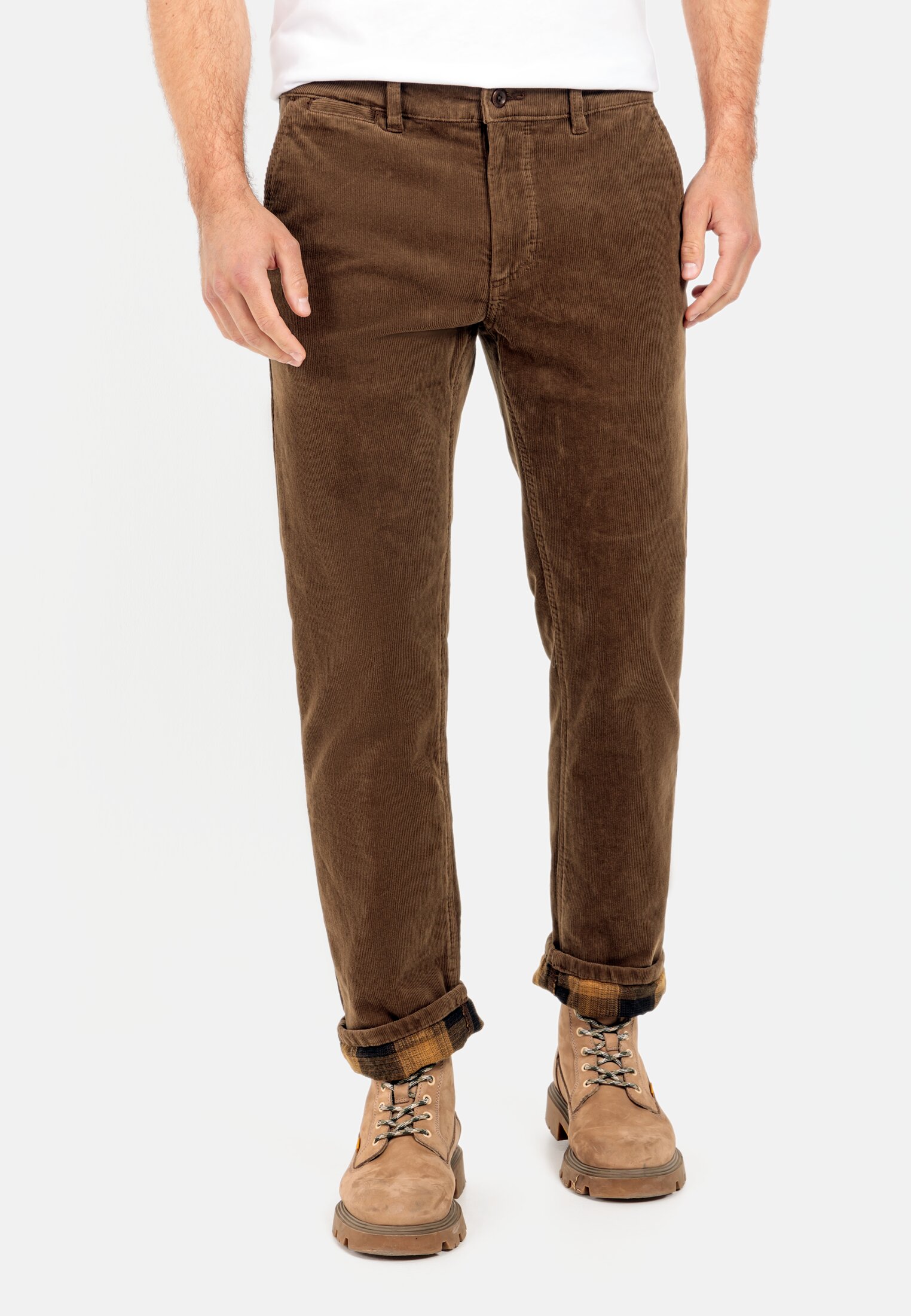 Camel Active Relaxed fit  corduroy chino with thermal lining