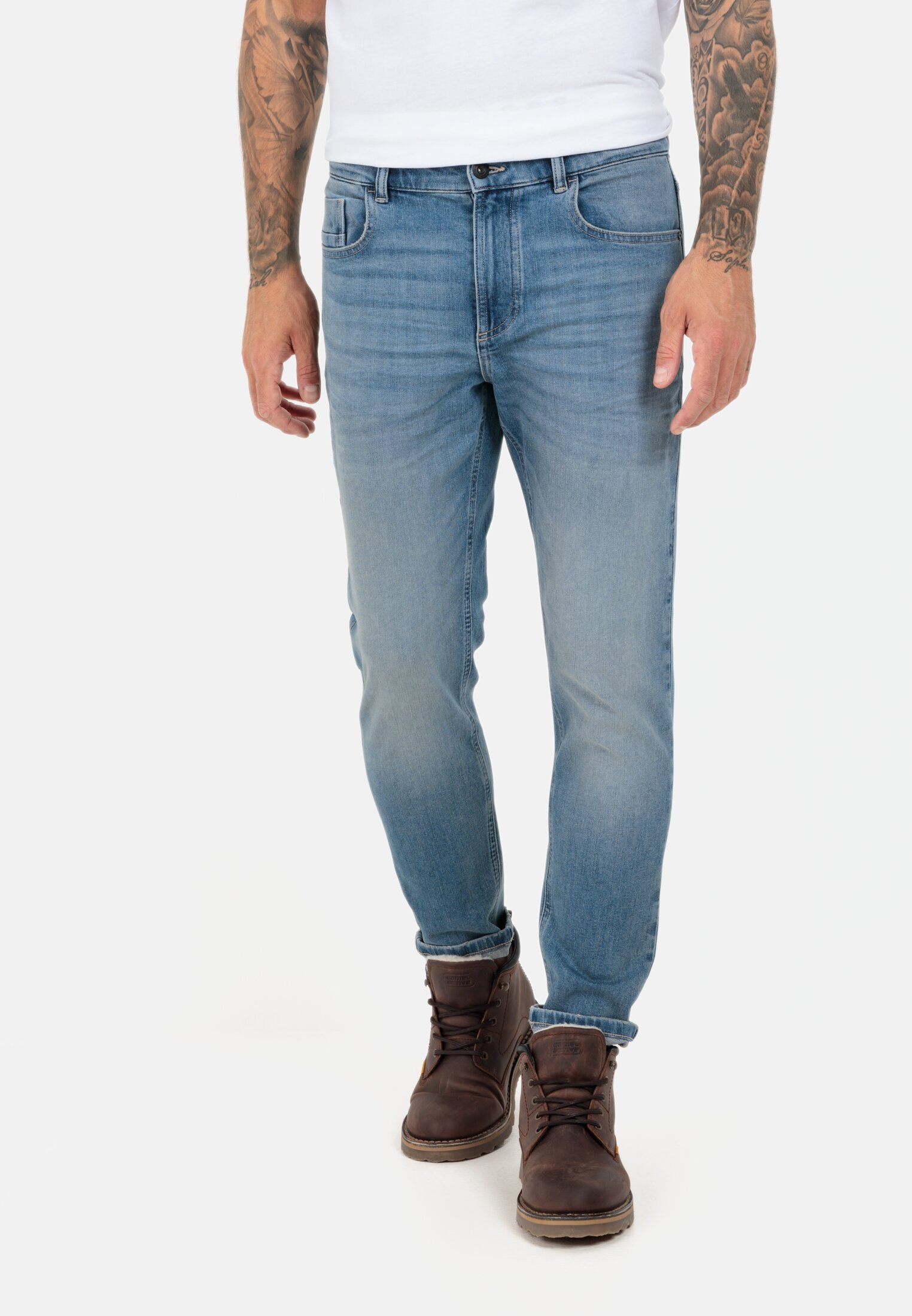 Camel Active Tapered Fit fleXXXactive? 5-Pocket Jeans