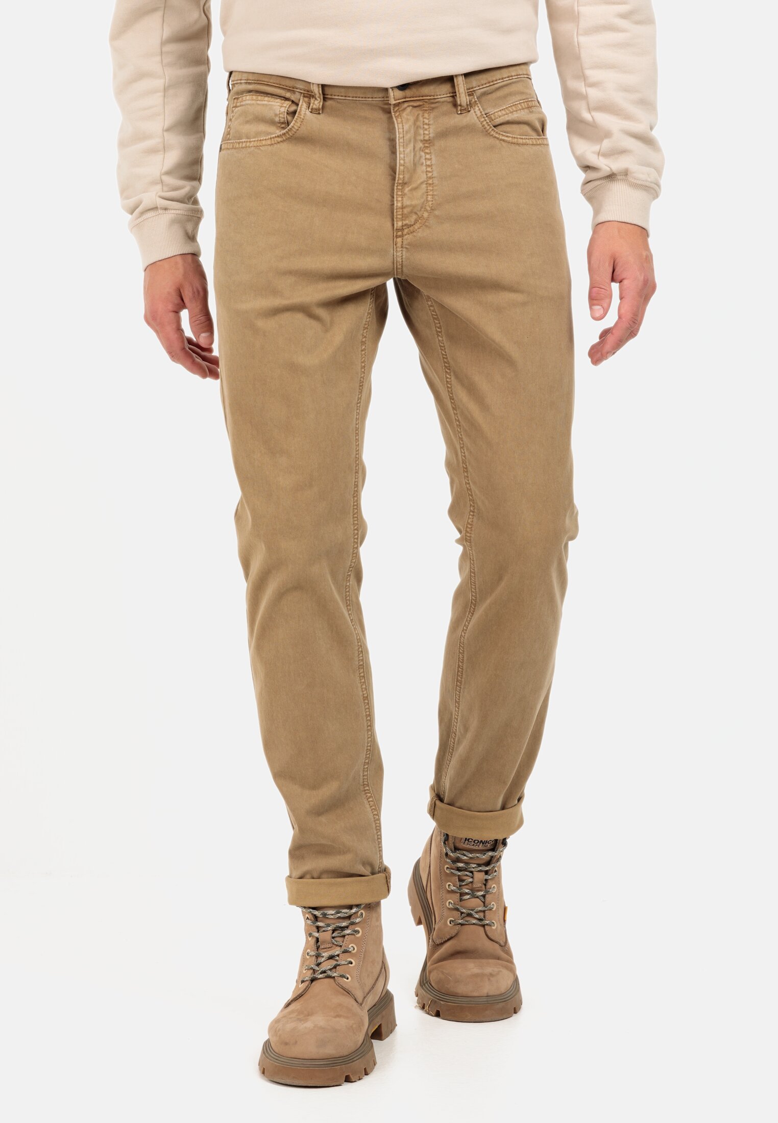 Camel Active Regular Fit 5-Pocket Canvas Trousers