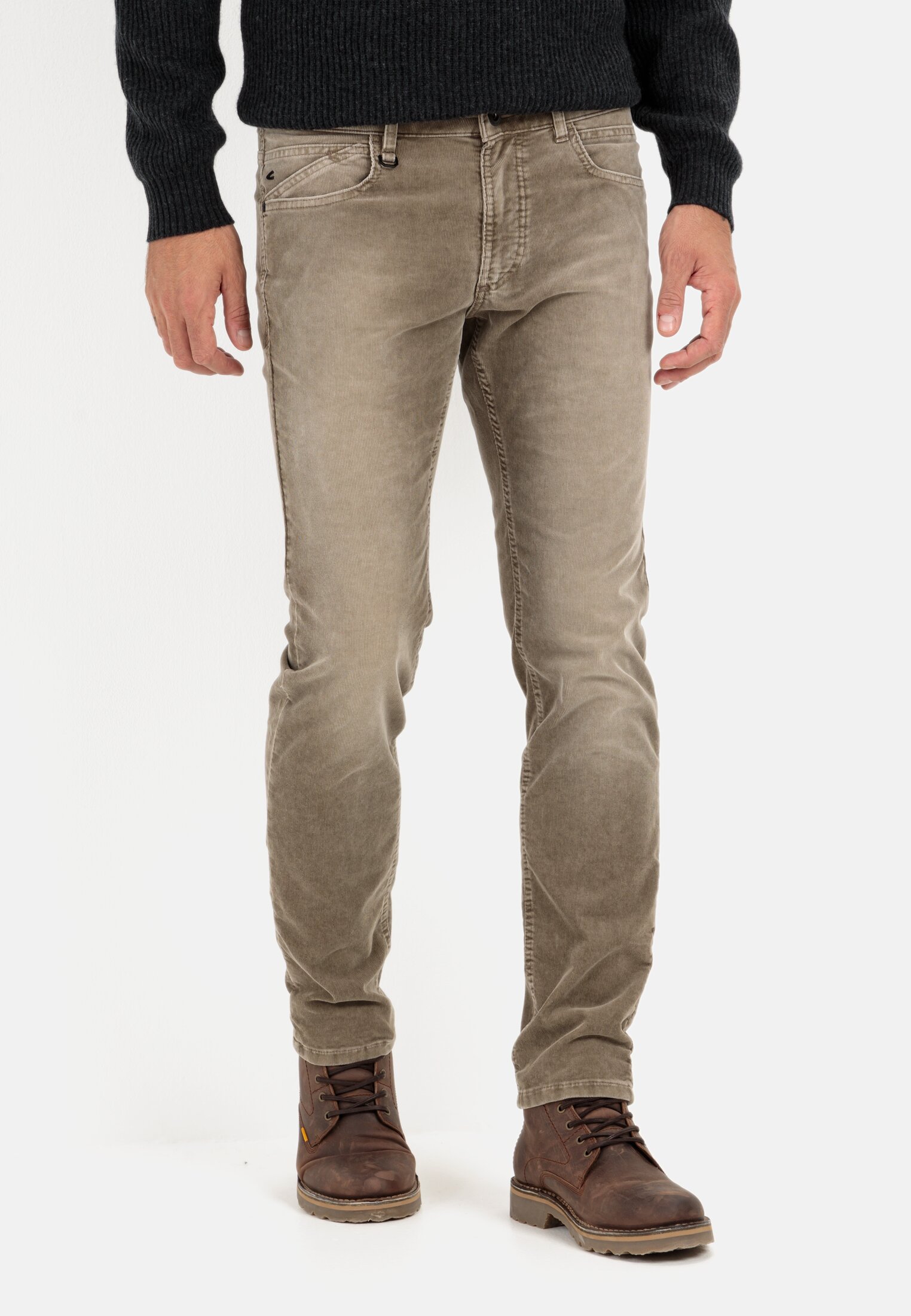 Camel Active Slim Fit 5-Pocket Corduroy Trousers