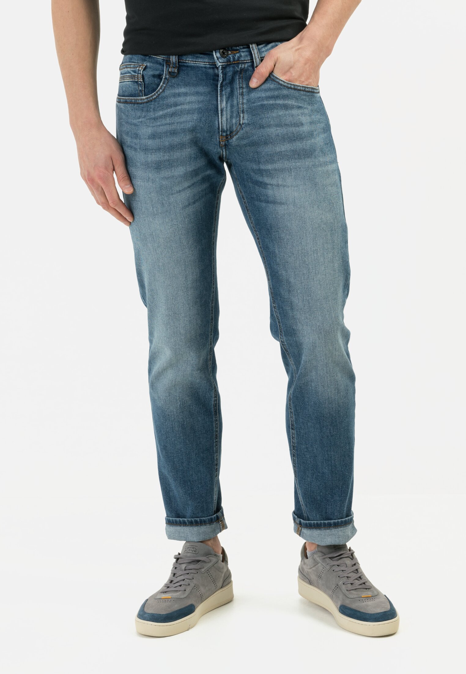 Camel Active Slim Fit 5-Pocket Jeans