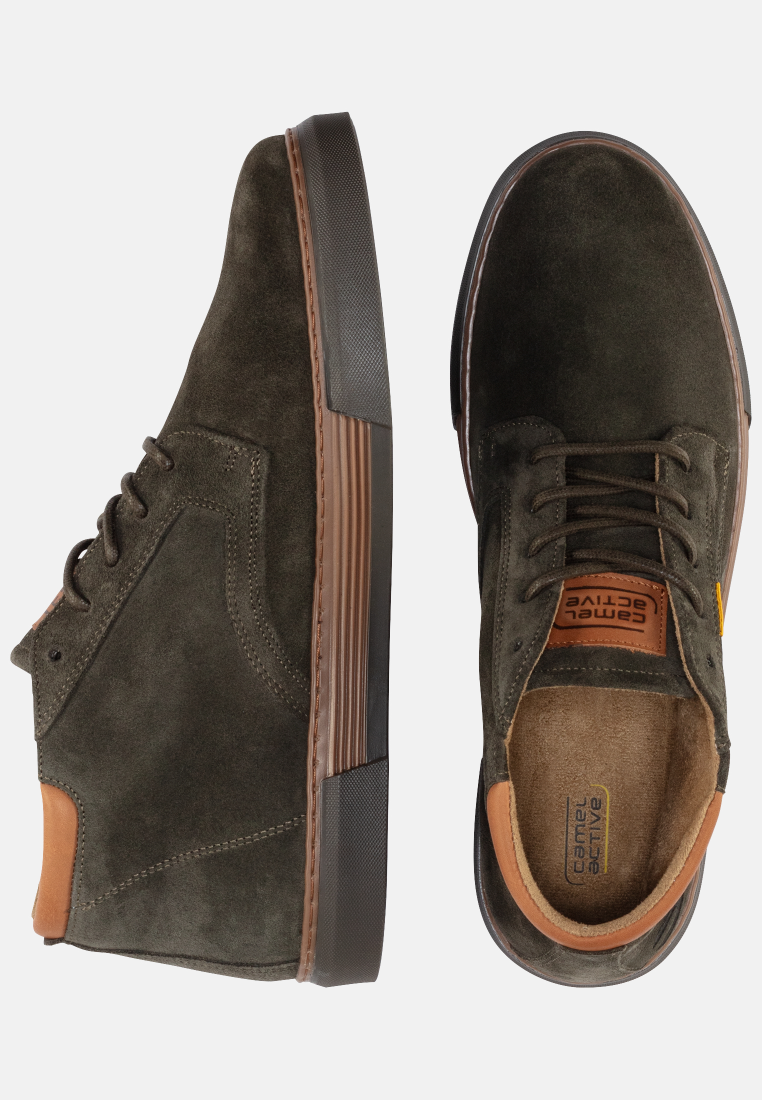 Camel Active High sneaker in suede