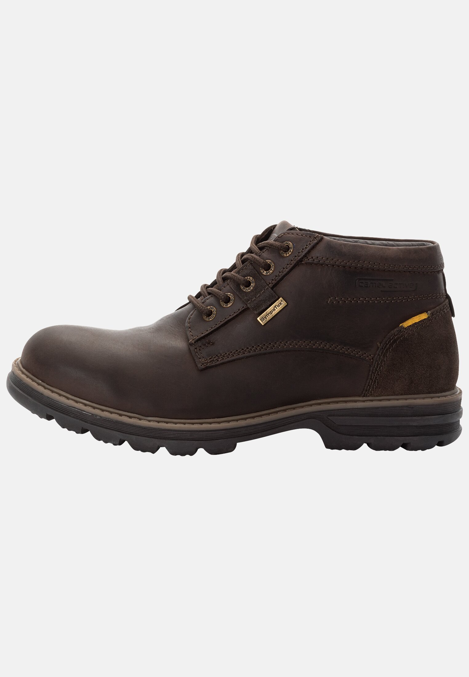 Camel Active Leather lace-up boot with Sympatex membrane