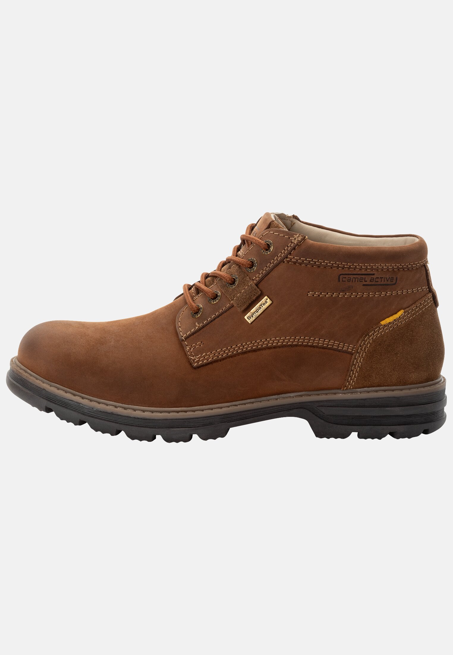 Camel Active Leather lace-up boot with Sympatex membrane