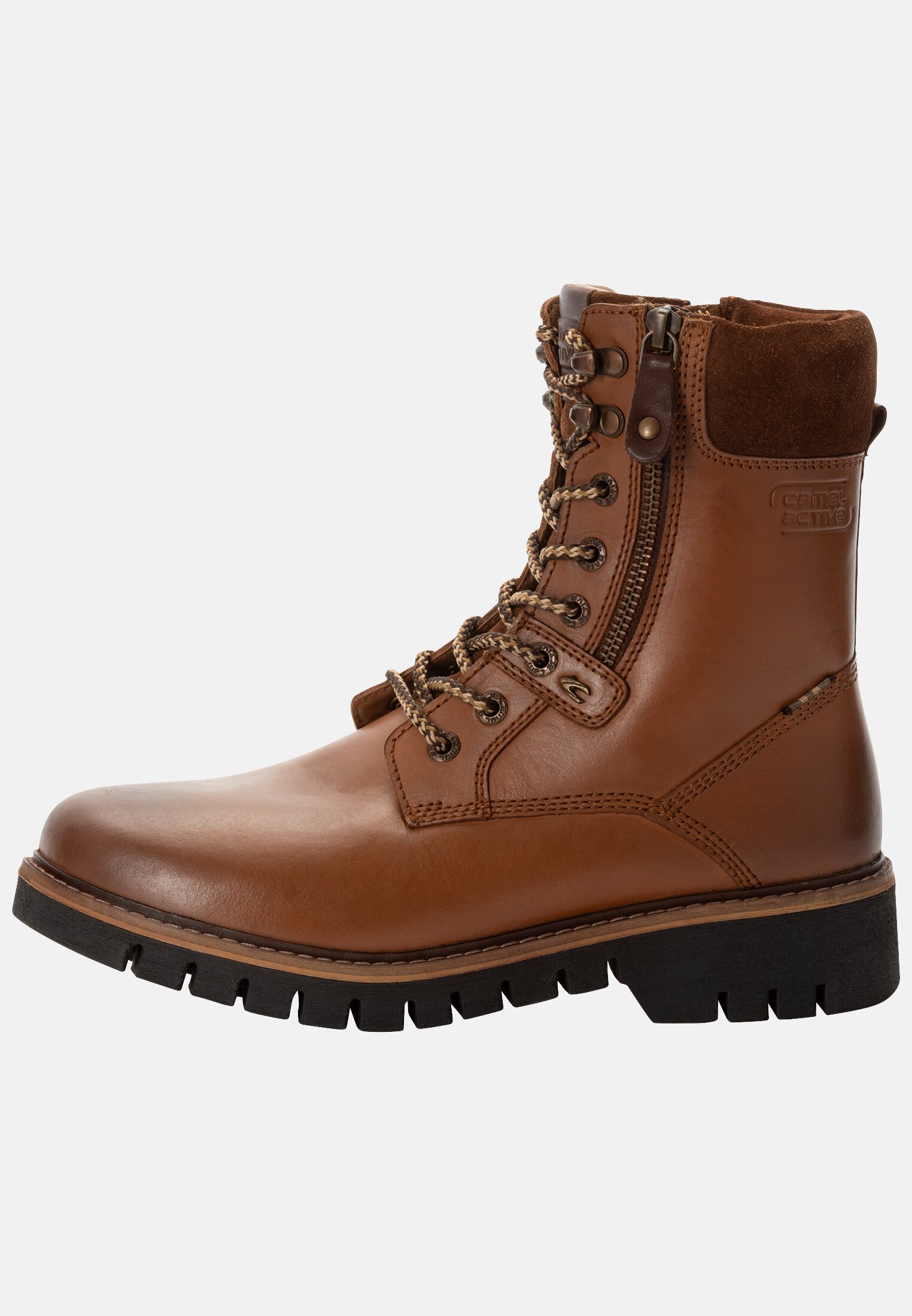 Camel Active Lace-up boot made from genuine nubuck leather