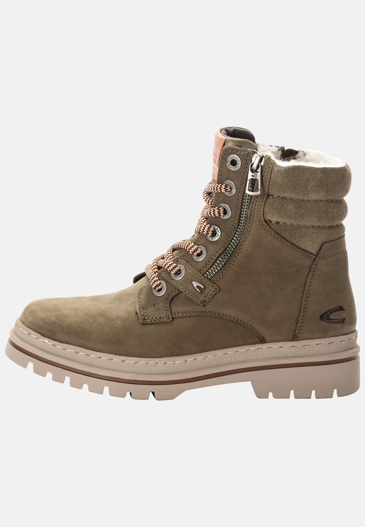 Camel Active Lace-up boot with warm wool lining